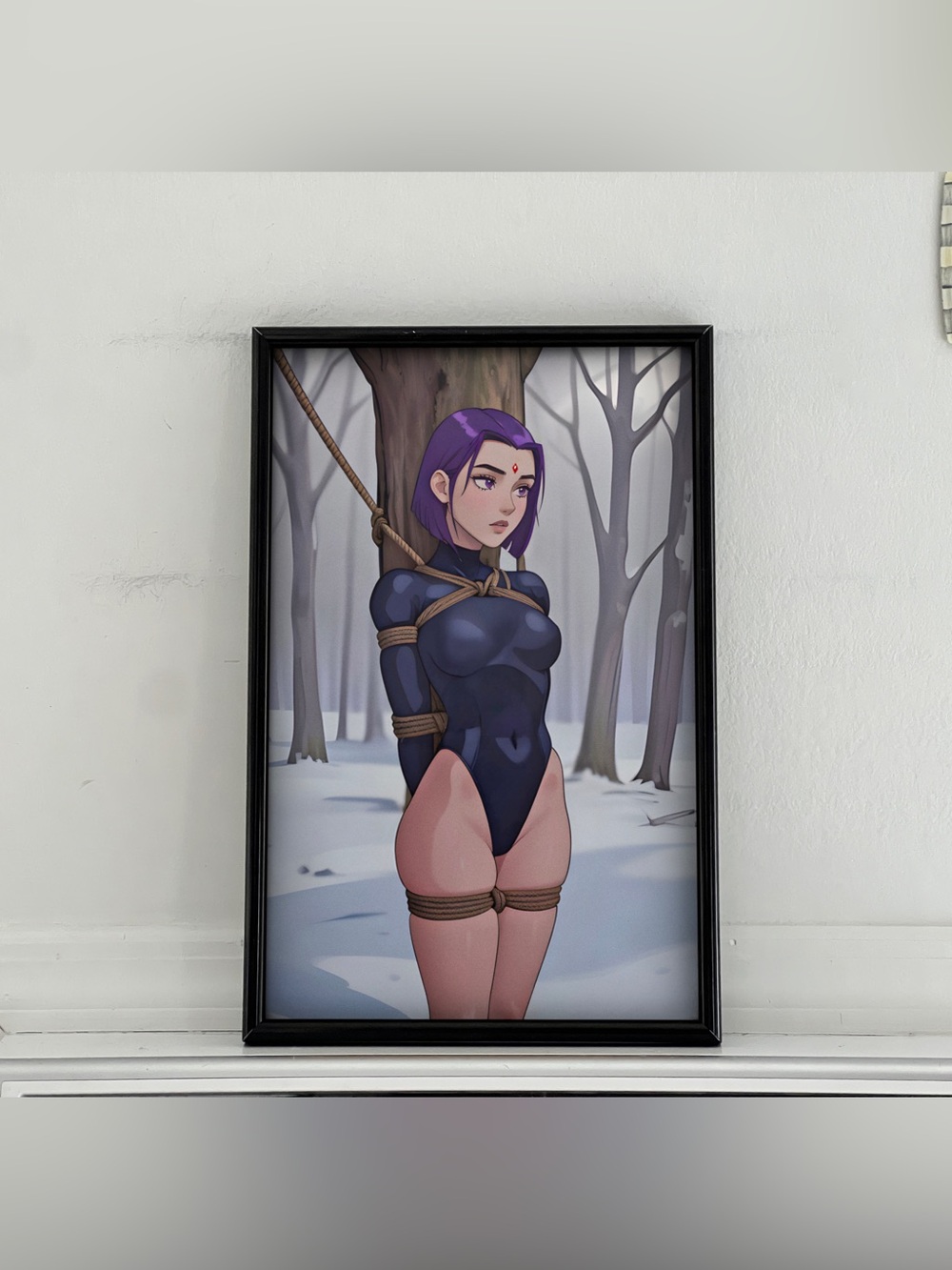 Teen Titans Raven Art pinup girl Poster